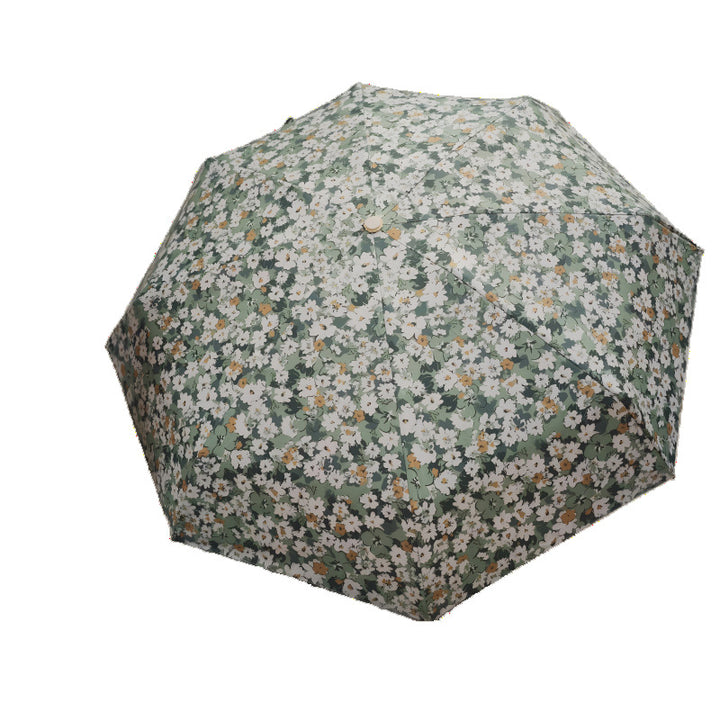 Ladies Folding Umbrella with Elegant Floral Pattern Stornfield