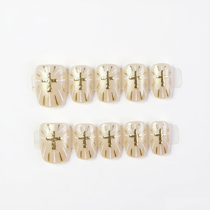 Decorative Press-On Nail Art Set With Elegant Designs Stornfield