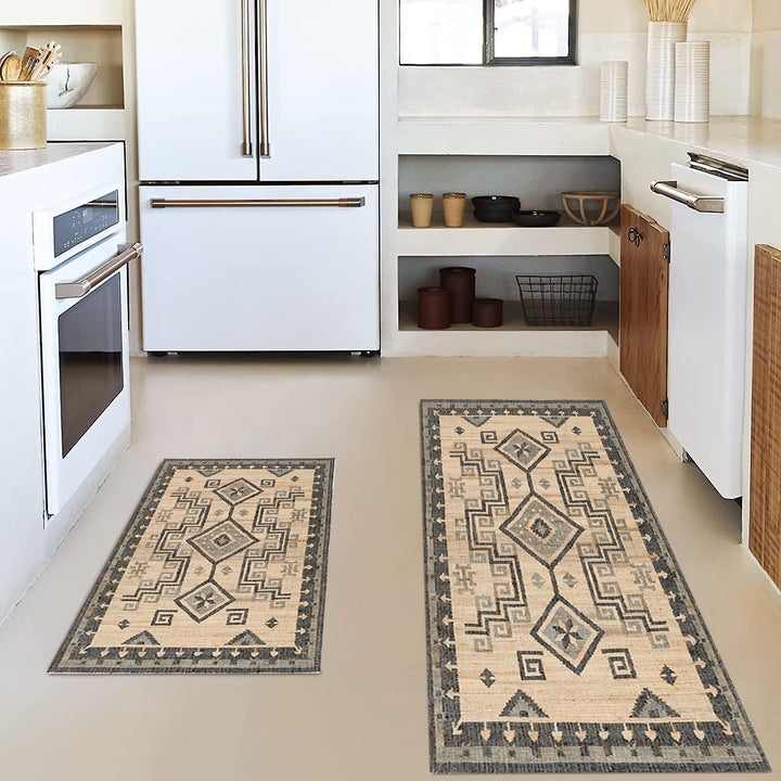 Vintage-Inspired Kitchen Mat Set Stornfield