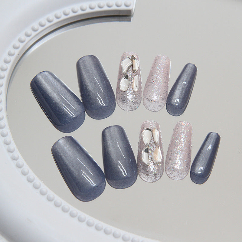 Glamorous Crystal-Embellished Press-On Nail Tips Stornfield