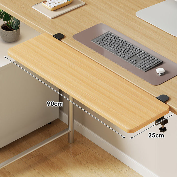 Extra-Wide Low-Profile Under-Desk Slide-Out Keyboard and Mouse Platform