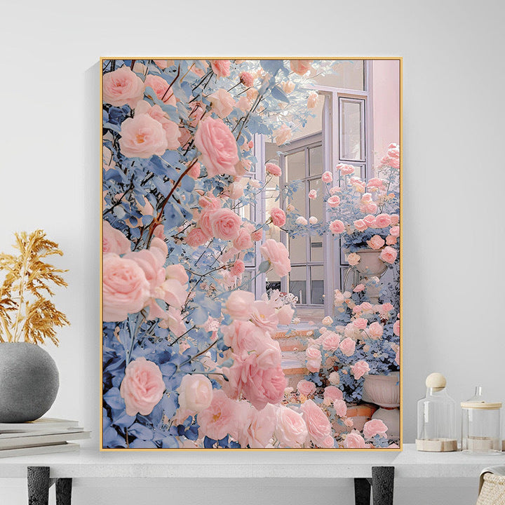 Floral Garden Scene Wall Art Stornfield