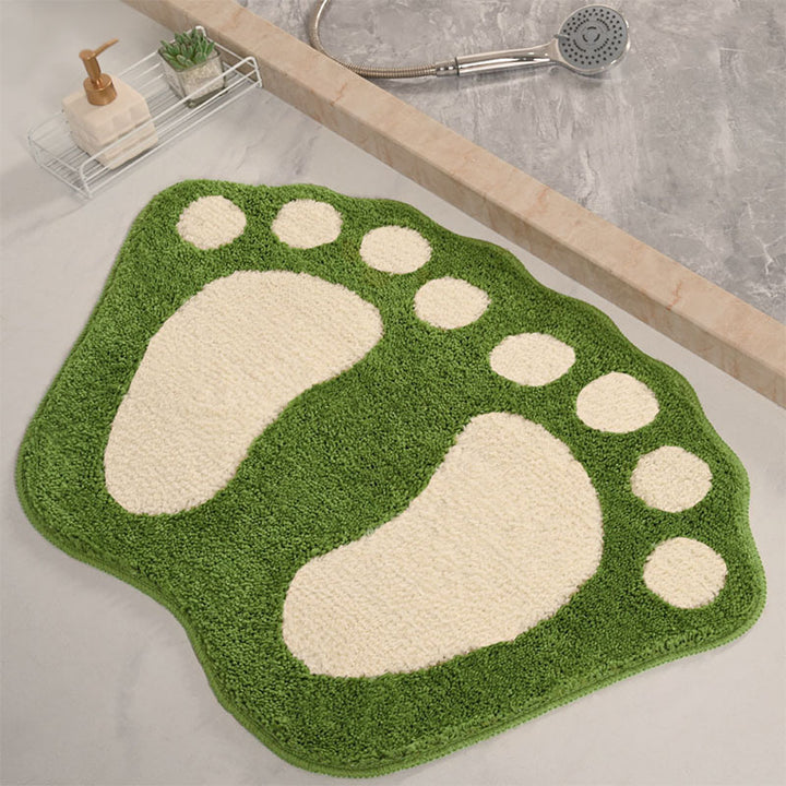 Fun Footprint Shaped Bath Mat Stornfield