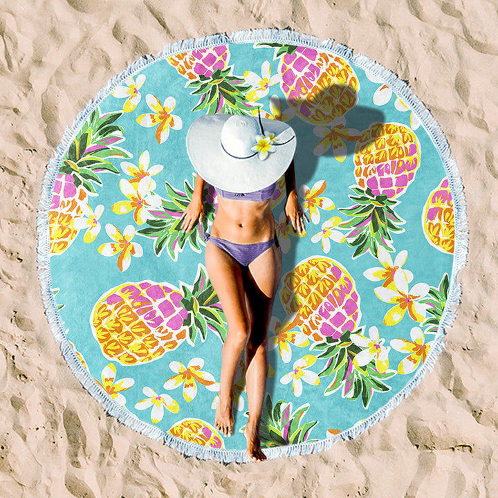 Rundstrand towel with unique sunset design Stornfield