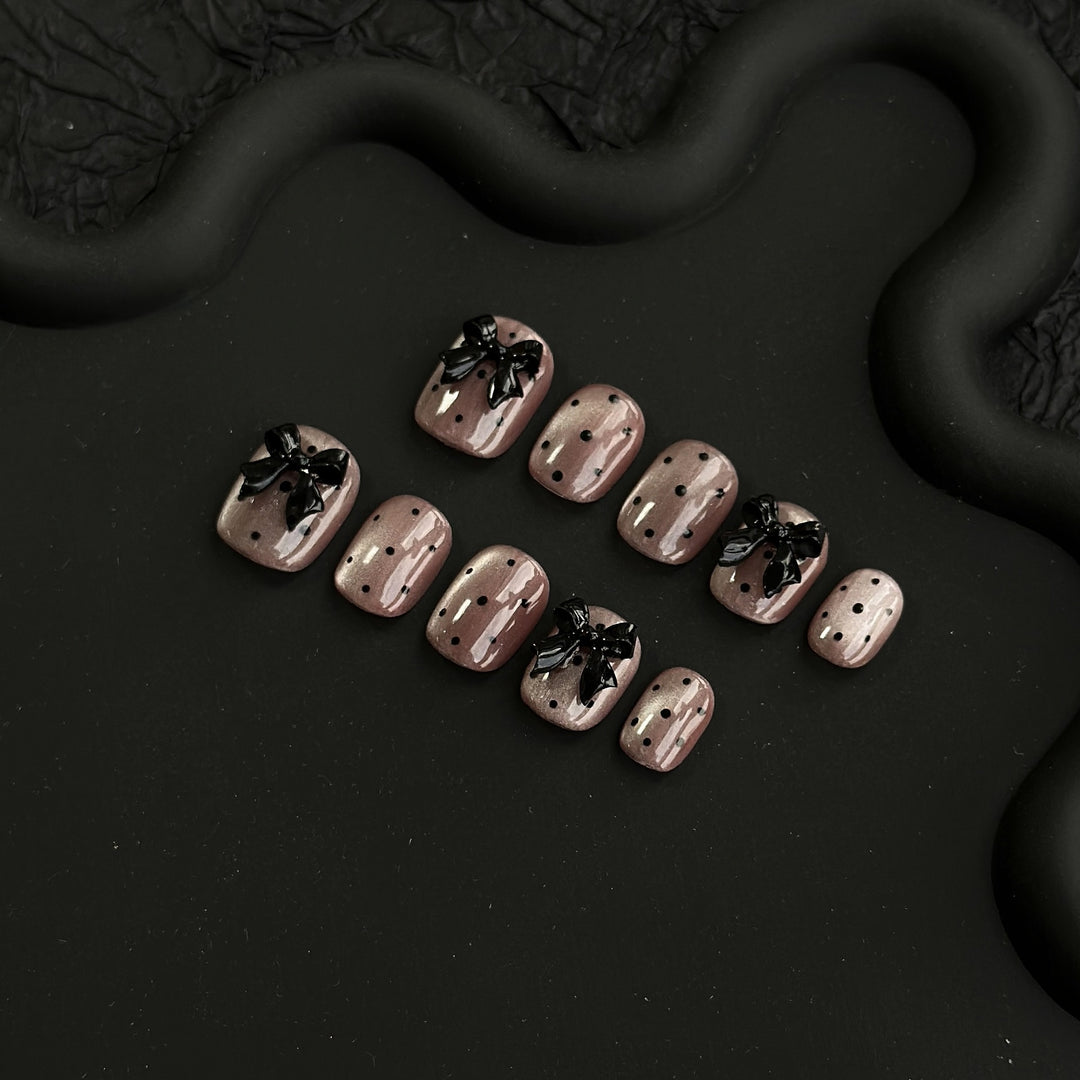 Decorative Bow Press-On Nails