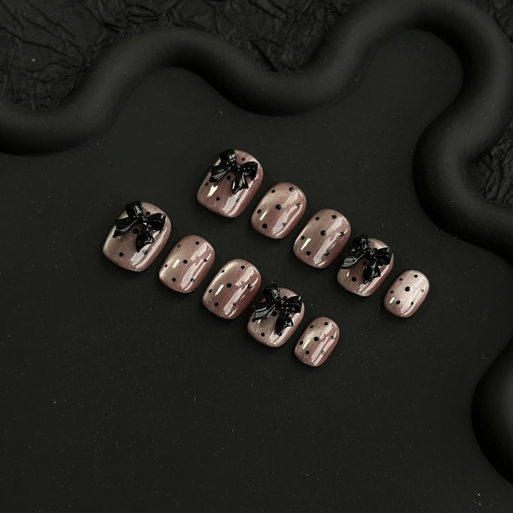 Decorative Bow Press-On Nails