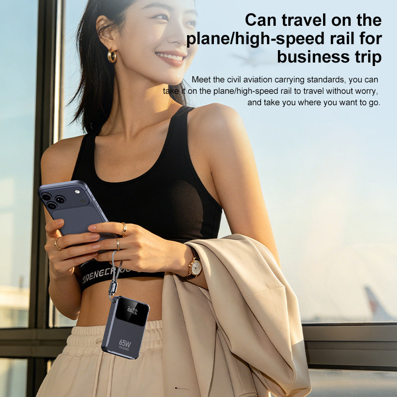 Portable power bank with intelligent fast charging function and digital display Stornfield