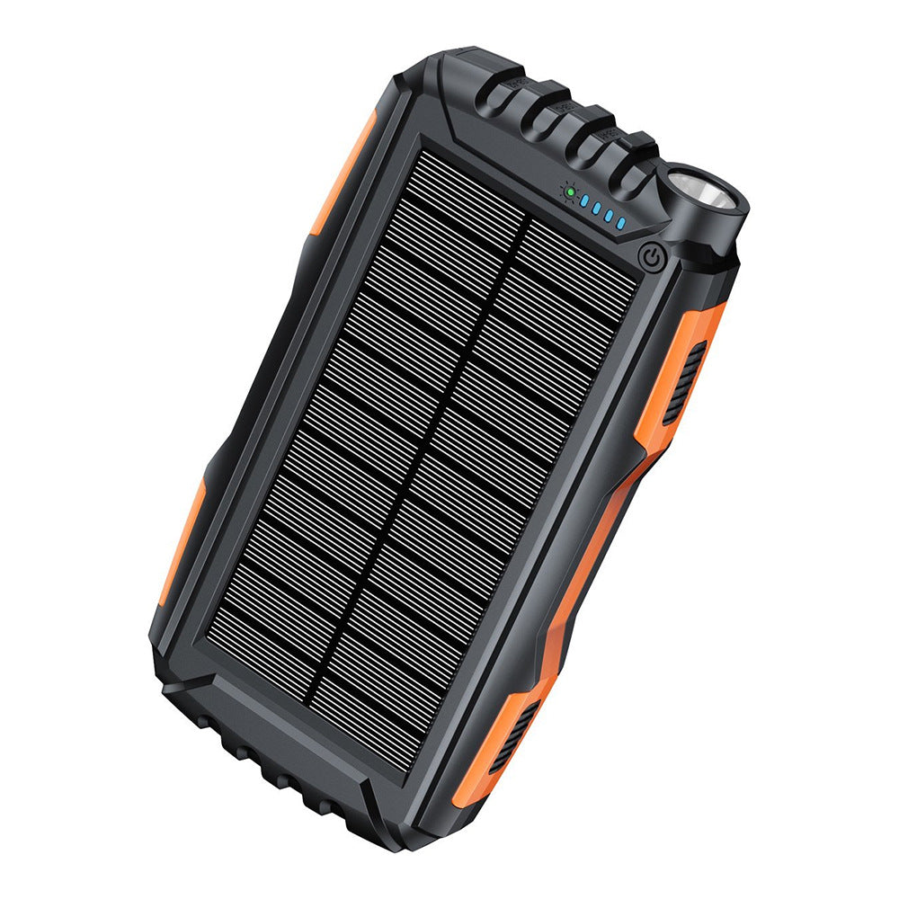 Robust Solar Power Bank with LED Flashlight Stornfield