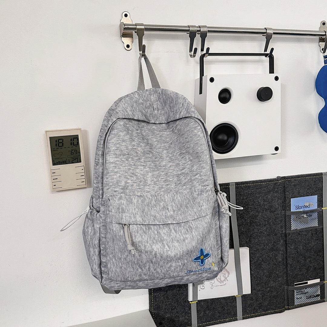 Casual Floral-Embroidered Backpack Stornfield