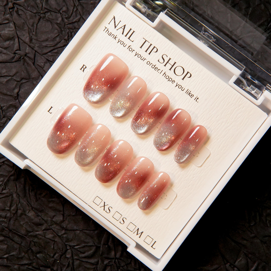 Ombre Glitter Press-On Nails