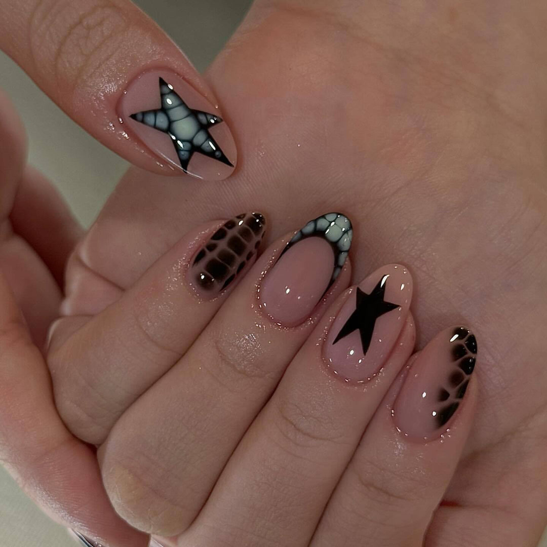 Creative Art Nails with Star Design Stornfield