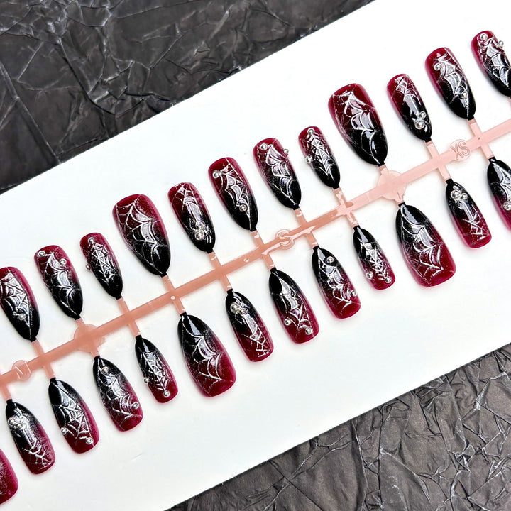 Halloween-Themed Press-On Nail Art