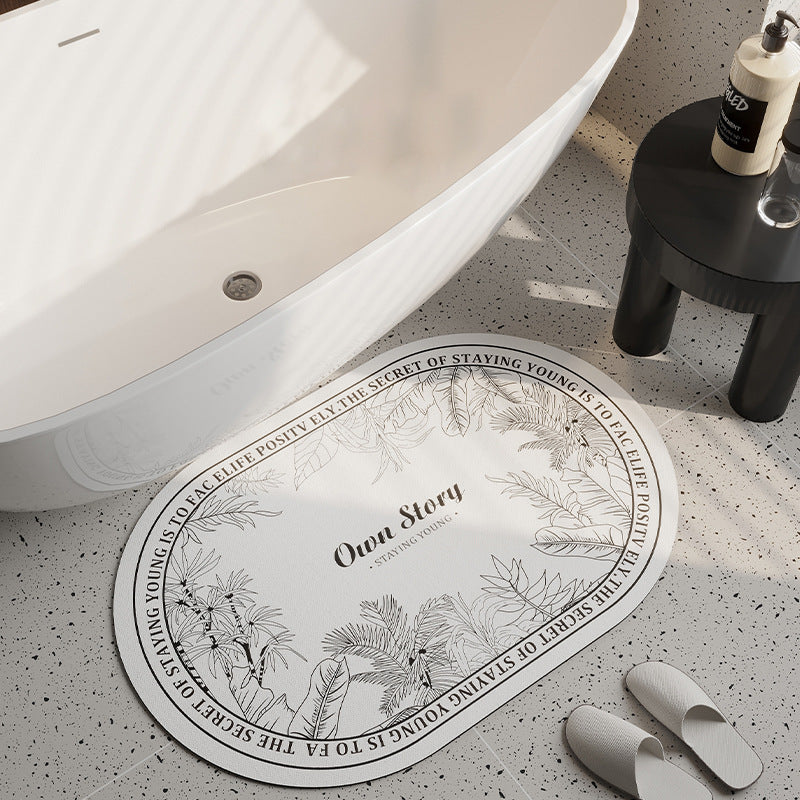 Plush Round Bath Mat