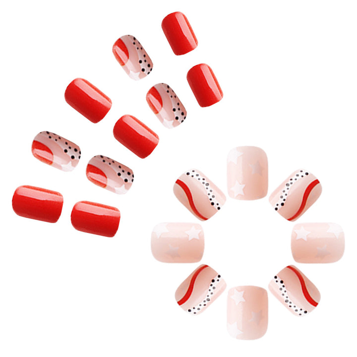 Patriotic Themed Press-On Nail Art Set Stornfield