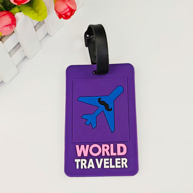 Unisex Travel-Themed Silicone Luggage Tag Stornfield