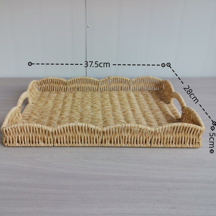 Elegant Woven Serving Tray Stornfield