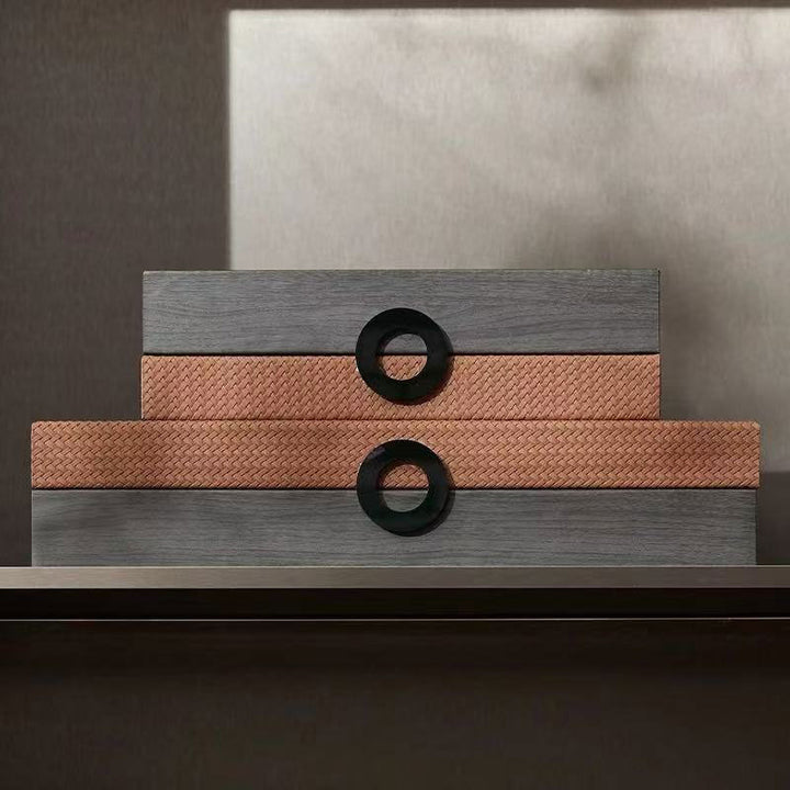 Decorative Storage Boxes with Elegant Weave Detail