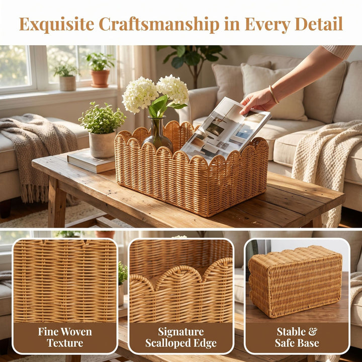 Decorative Woven Storage Tray Stornfield