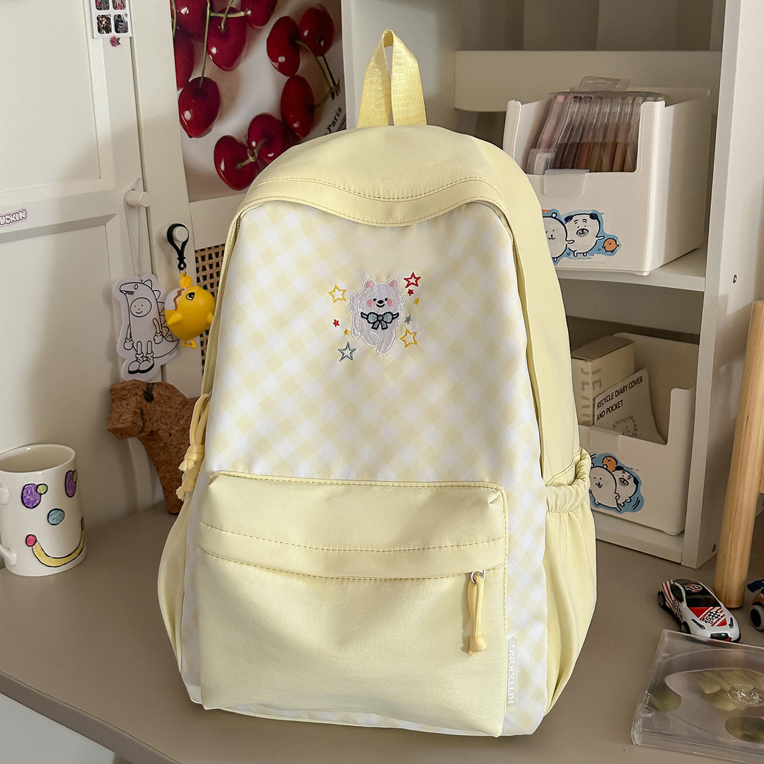 Cute Decorative Checked Pattern Backpack Stornfield