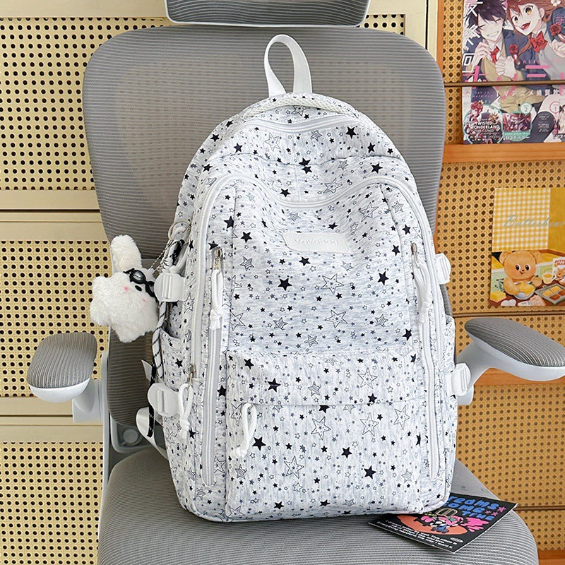 Lightweight Star-Patterned Backpack Stornfield