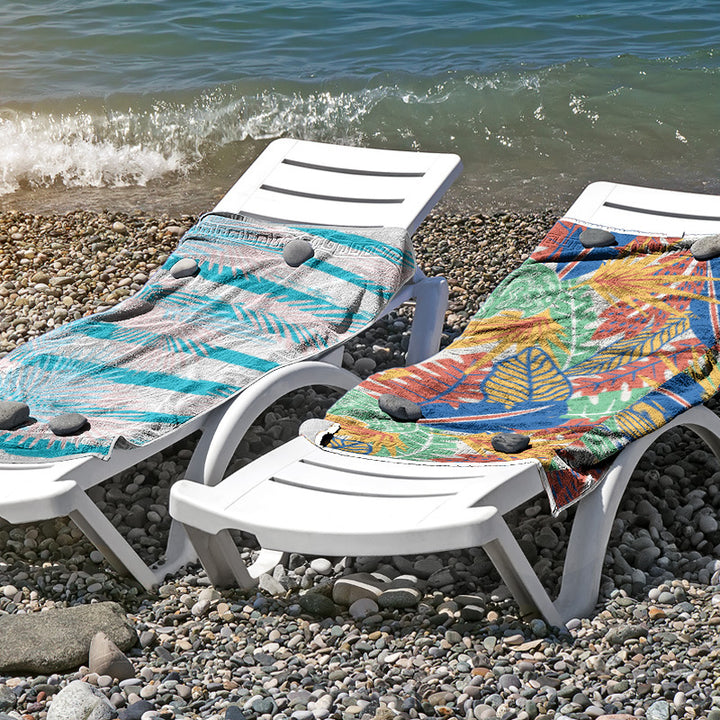 Beach towel made of skin-friendly microfiber with a creative pattern mix Stornfield