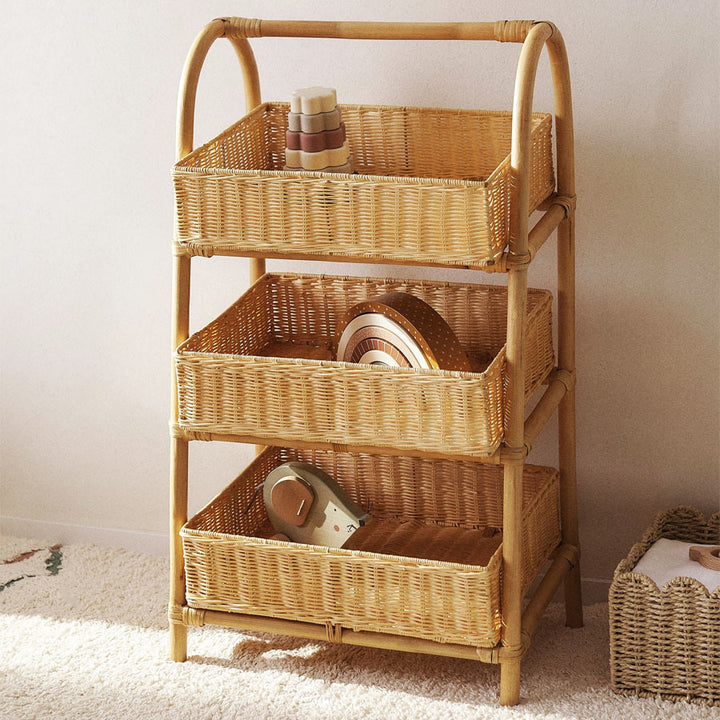Multi-Tier Woven Storage Rack Stornfield