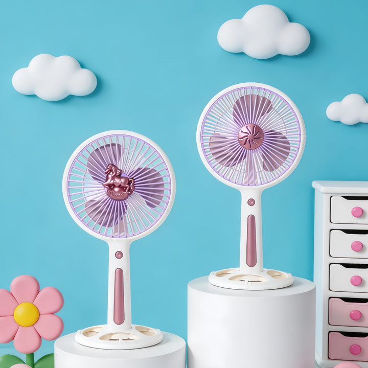 Women's Portable Mini Fan with USB Charging Function and Ergonomic Handle Stornfield