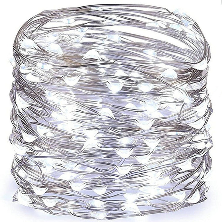 LED Fairy String Lights Ultra-Thin Silver Wire Battery Powered Splash Resistant Decorative Lighting Stornfield