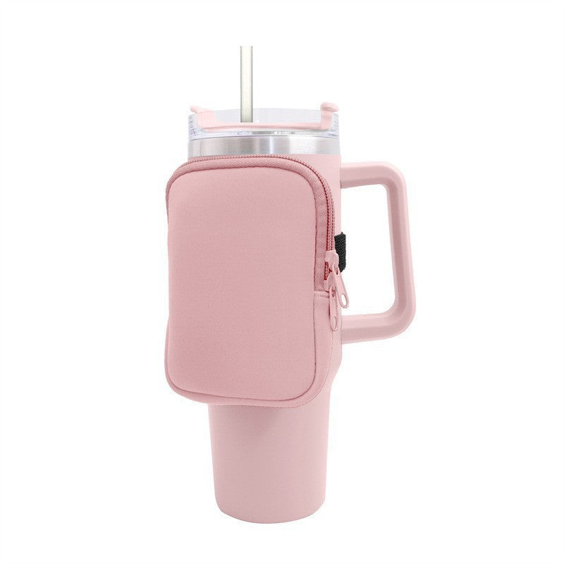 Unisex cup holder with practical pocket Stornfield