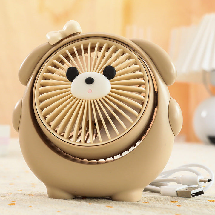 Ladies Portable Mini Hand Fan with Playful Animal Design Stornfield