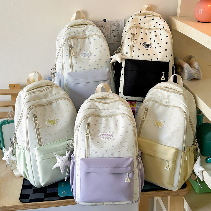 Star Print Casual Backpack Stornfield