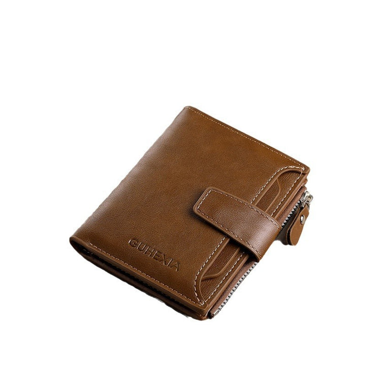 Zippered Leather Card Holder