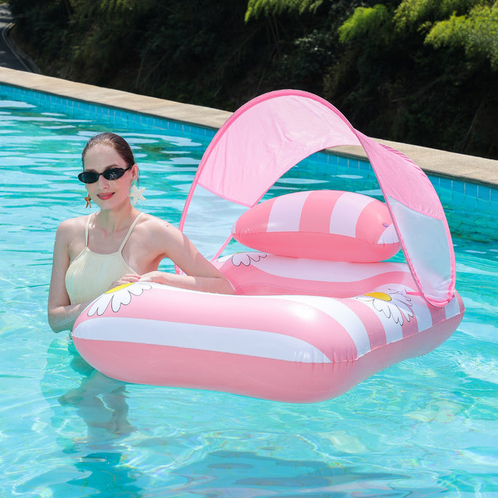 Women's Inflatable Lounger with Flower Design Stornfield