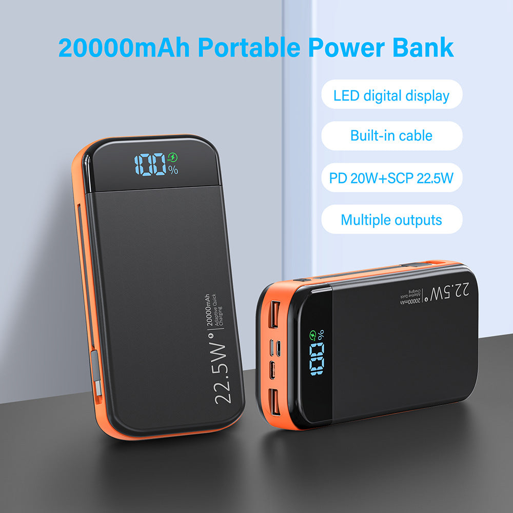 Powerbank with Integrated Digital Charging Display and Multiple Fast Charging Function Stornfield