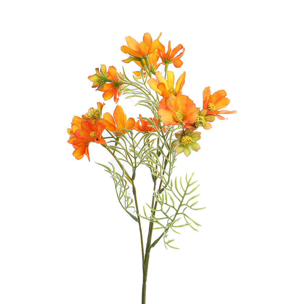 Artificial flower branch with bright pink flowers