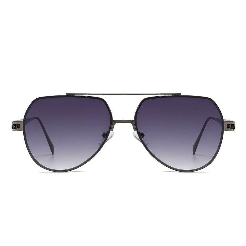 Women's designer sunglasses in a stylish, curved metal frame Stornfield