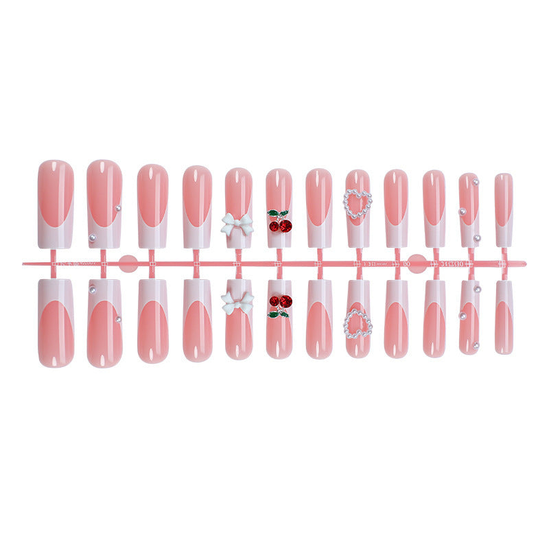 Decorative 3D Embellished Press-On Nail Set Stornfield