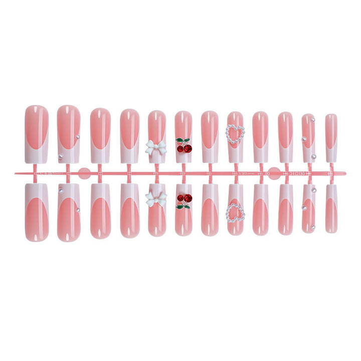 Decorative 3D Embellished Press-On Nail Set Stornfield