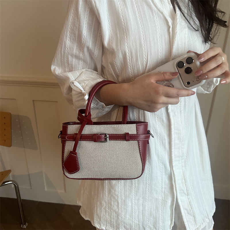 Compact Structured Crossbody Handbag