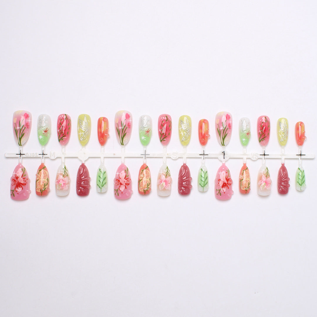 DIY Press-On Nail Art Set Stornfield