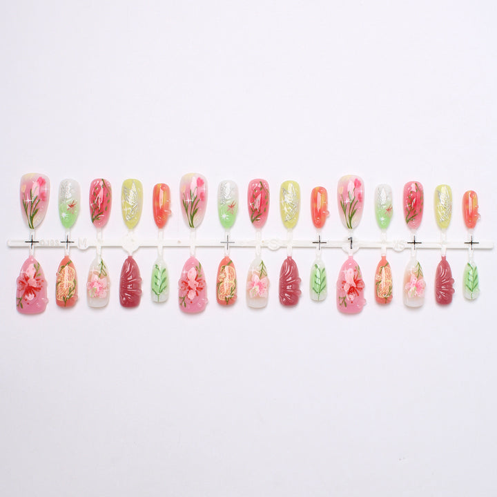 DIY Press-On Nail Art Set Stornfield