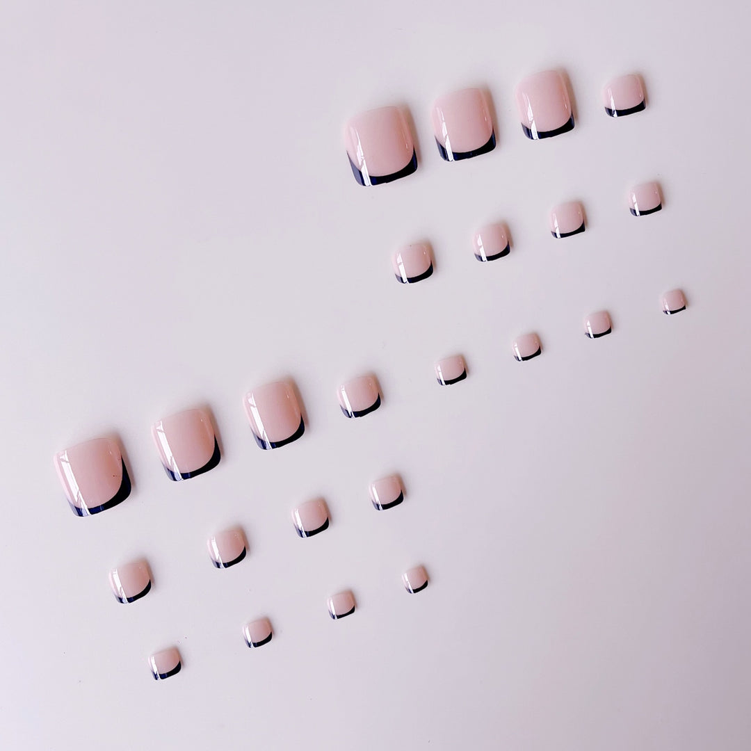 Artificial nail set with elegant tips and ombre effects Stornfield