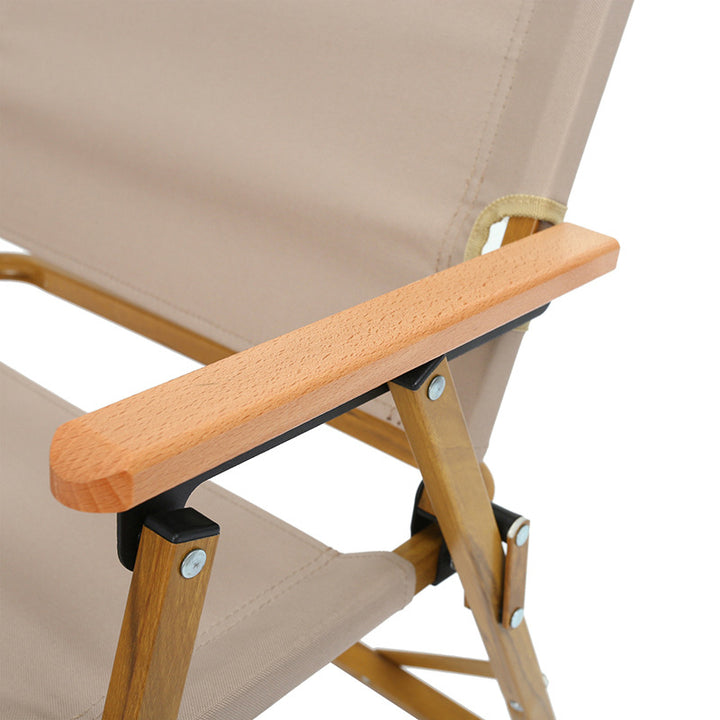 Folding chair with ergonomic backrest and stable frame Stornfield