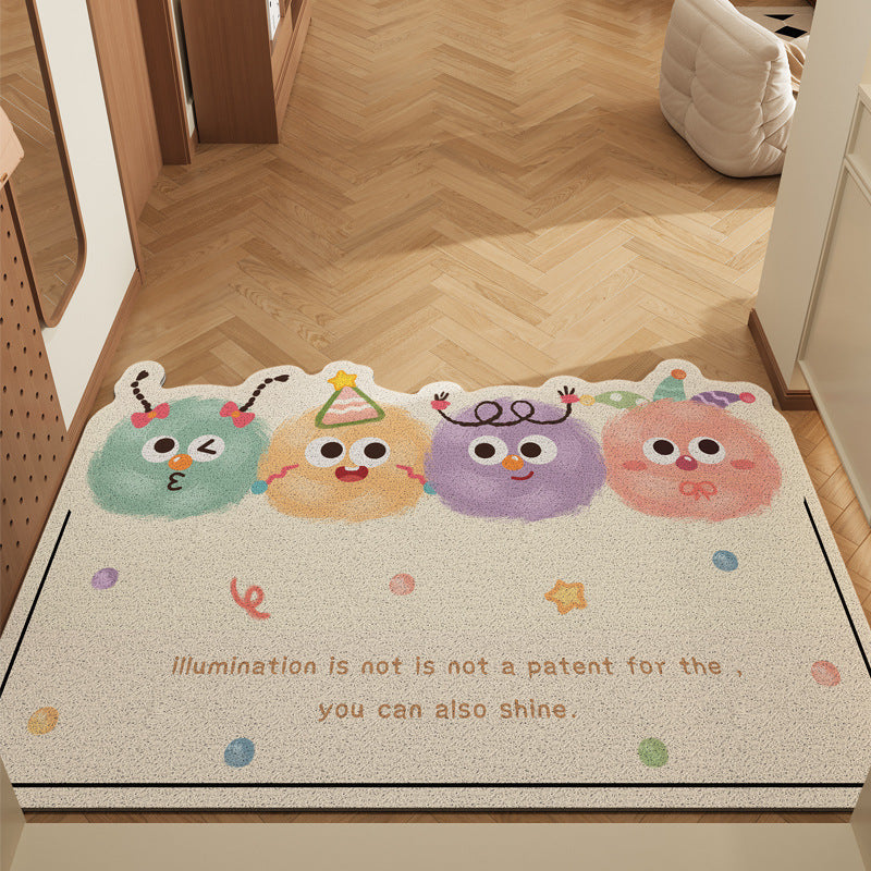 Cute Cartoon Cat Welcome Mat