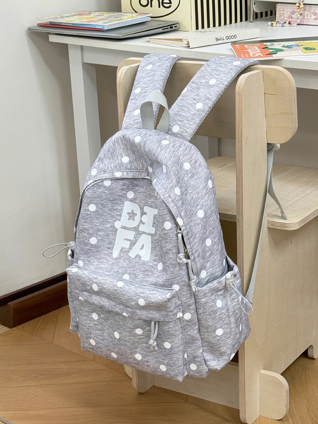 Stylish Star-Print School Backpack Stornfield