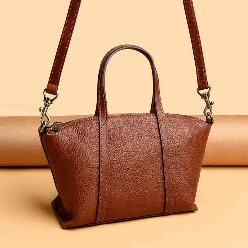 Textured Leather Handbag Stornfield