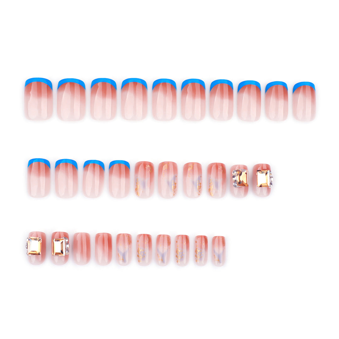 Artificial Glitter Nails with Glossy Finish Stornfield