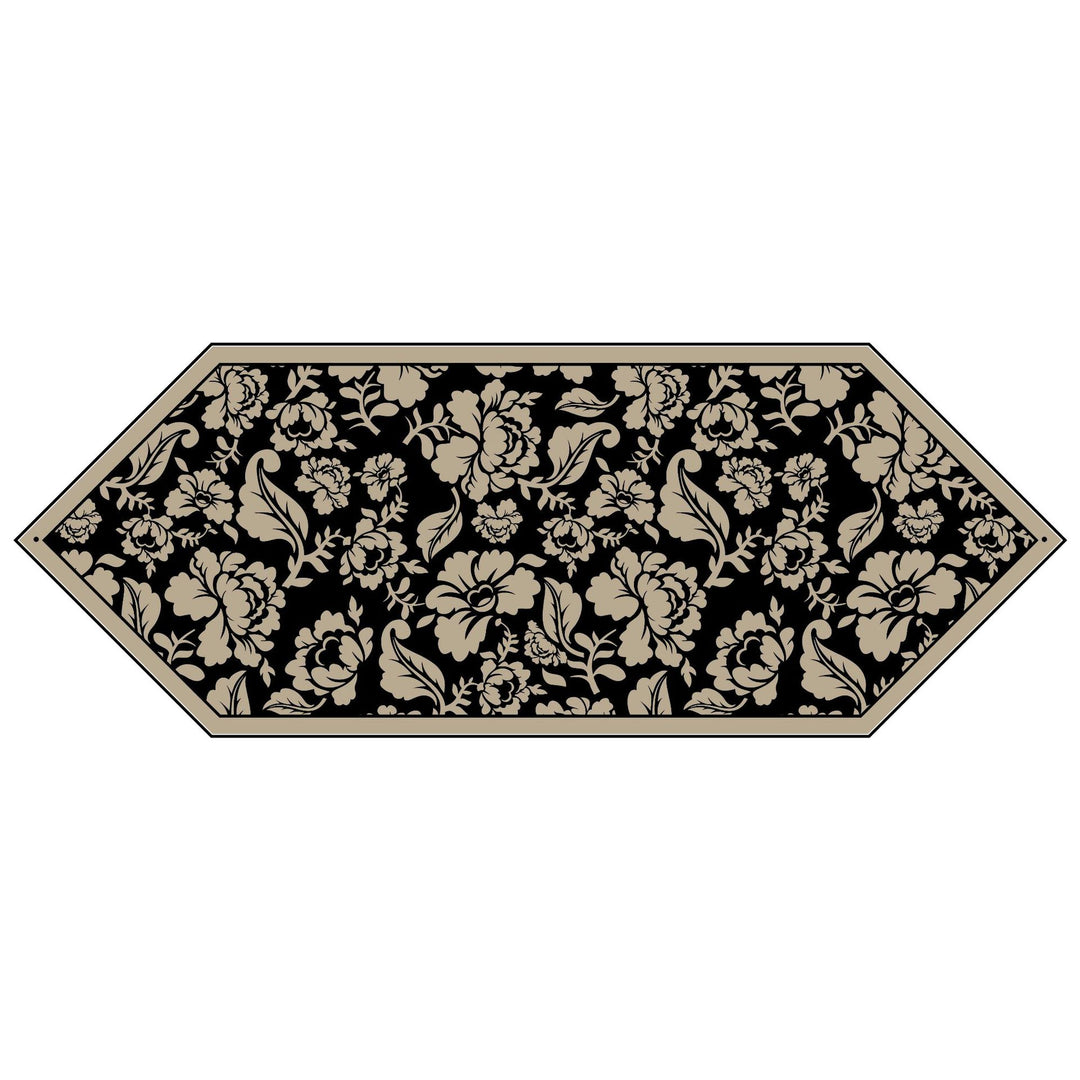Decorative Floral Jacquard Tassel Cabinet and Table Runner