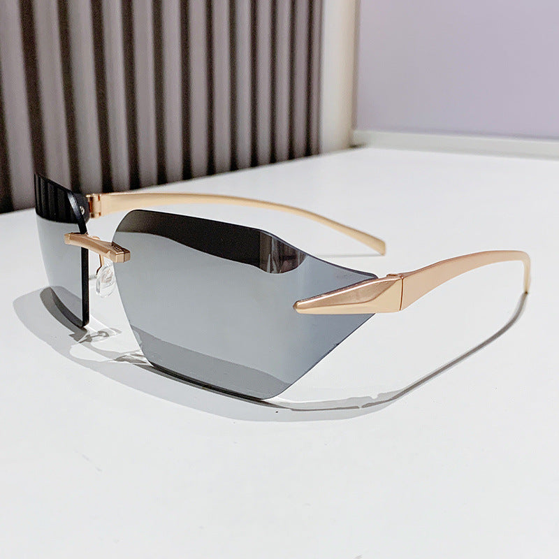 Women's fashion square sunglasses with embellished metal frame Stornfield