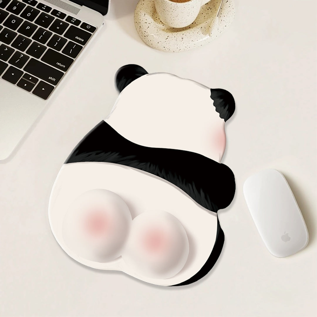 Cute Cartoon Panda-Themed Mouse Pad